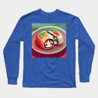 Kawaii Anime Sushi Long Sleeve T-Shirt